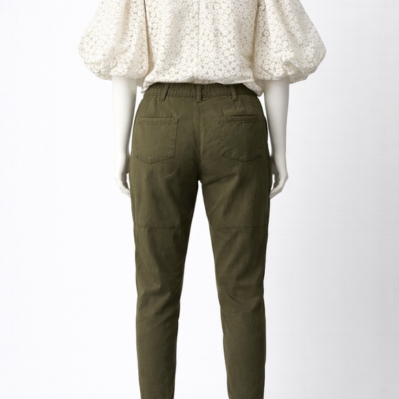 JUSTFAB Green Tapered Pants - Picture 2 of 5